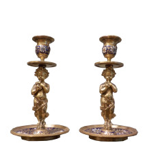  French Candlesticks, 19th-Century
