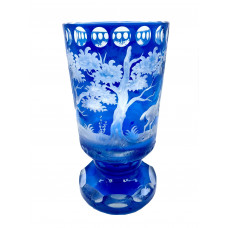 Baccarat Cameo Glass Goblet