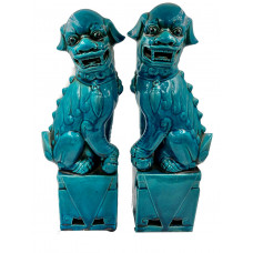 Α Pair Of Chinese Lion Dogs/Foo Dog - Statues
